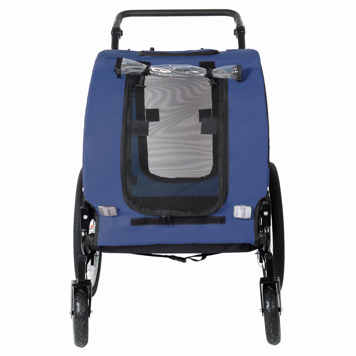 2-in-1 Bike Trailer & Pet Stroller - Dark Blue — view 3