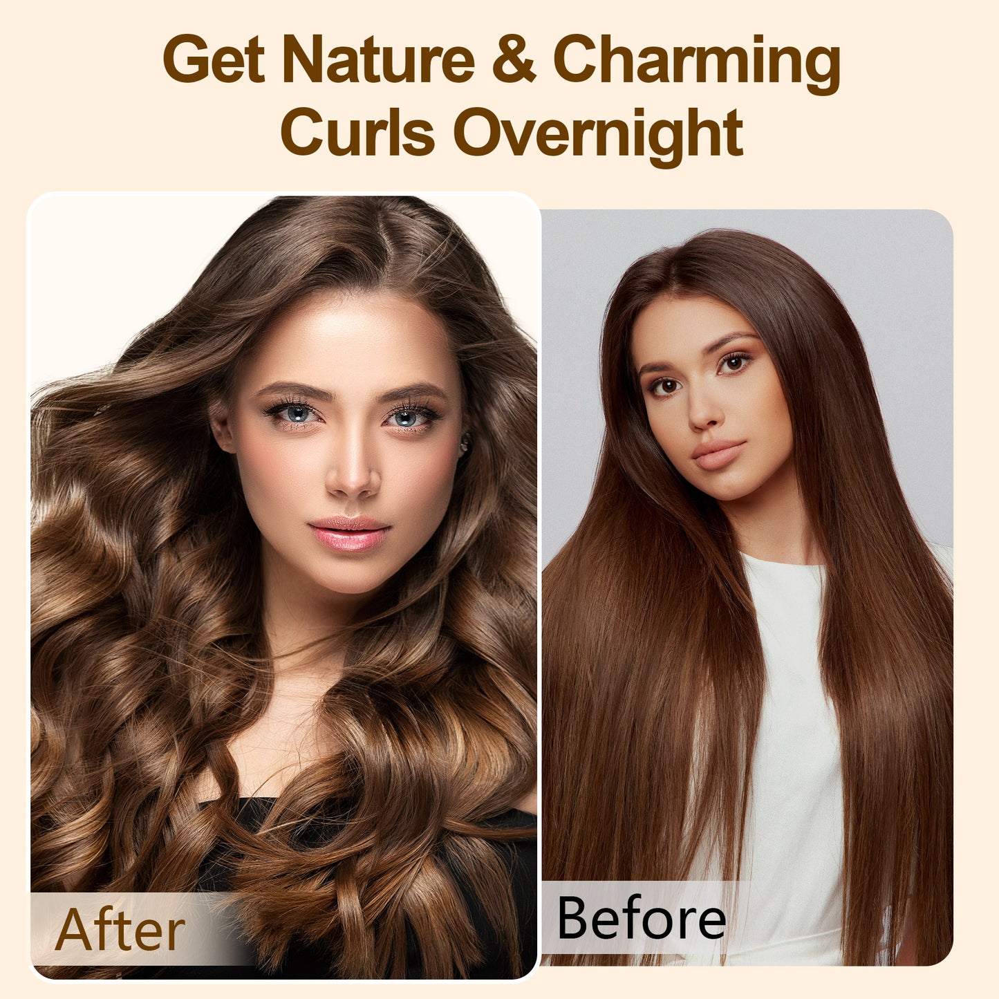 Satin Heatless Hair Curler for Soft Overnight Waves — view 3