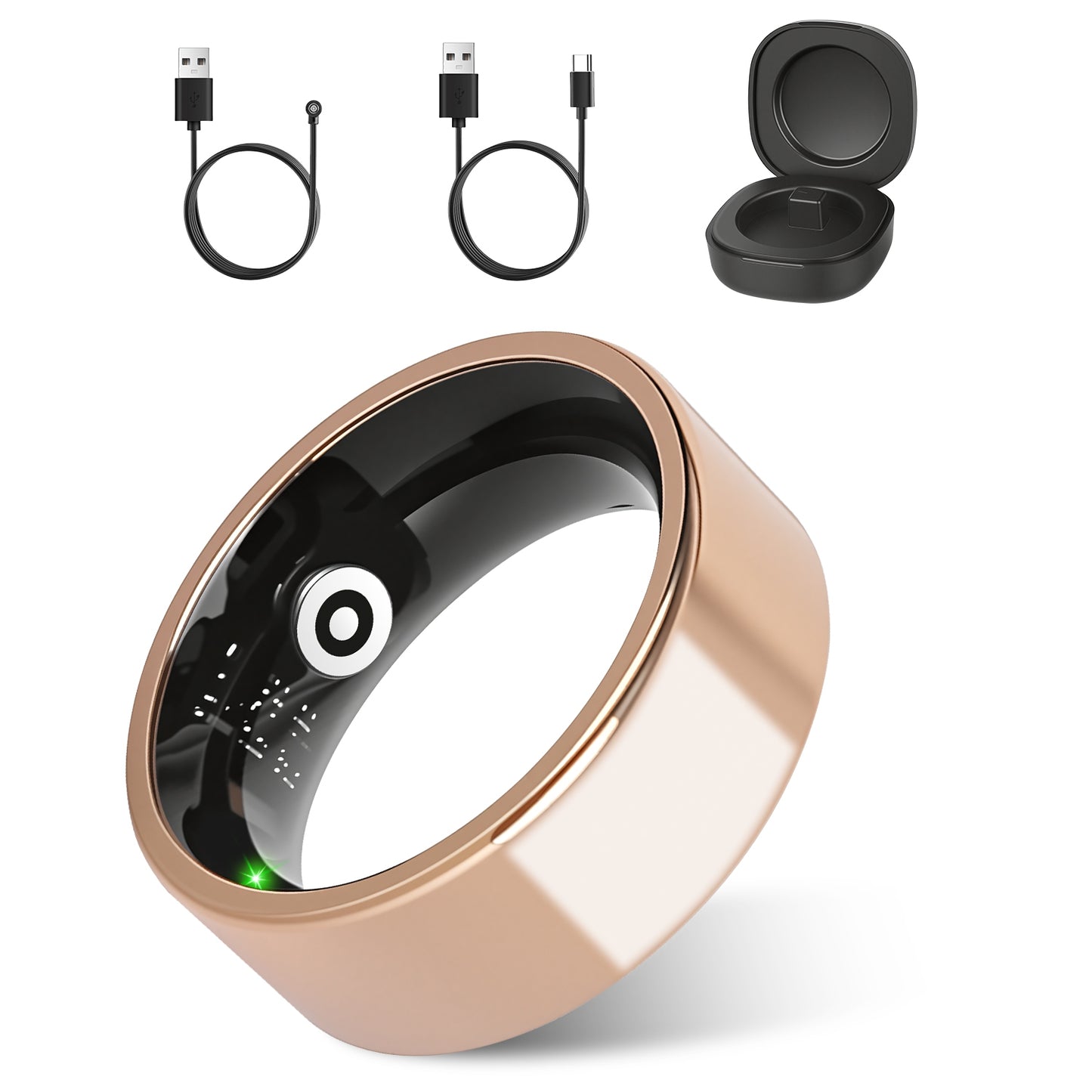 Titanium Smart Ring Health Tracker - Sleep, Fitness, HRV & Stress Monitoring — view 7