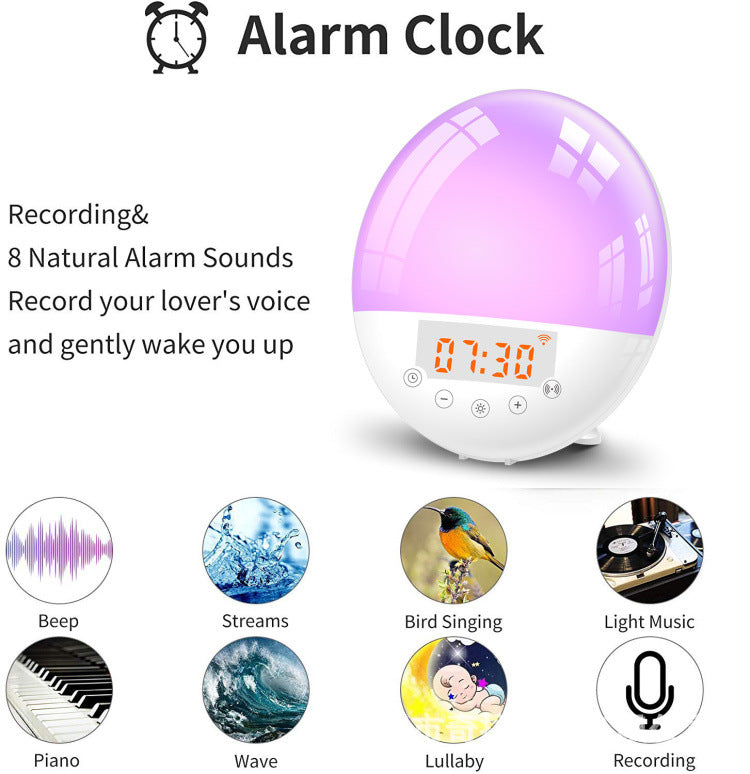 WiFi Voice Control Sunrise Natural Wake-Up Light Alarm Clock — view 2