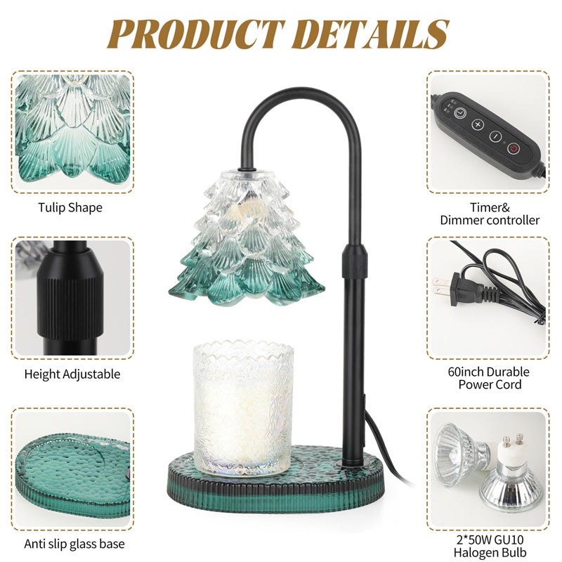 Candle Warmer Lamp with Timer & Dimmer - Adjustable Wax Melt Lamp for Jar Candles — view 8