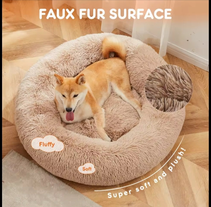 Plush Donut Pet Bed