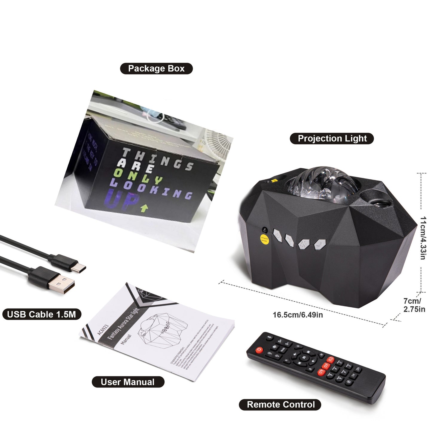 Ocean Star Projector Lamp with Bluetooth Music & Water Patterns — view 7