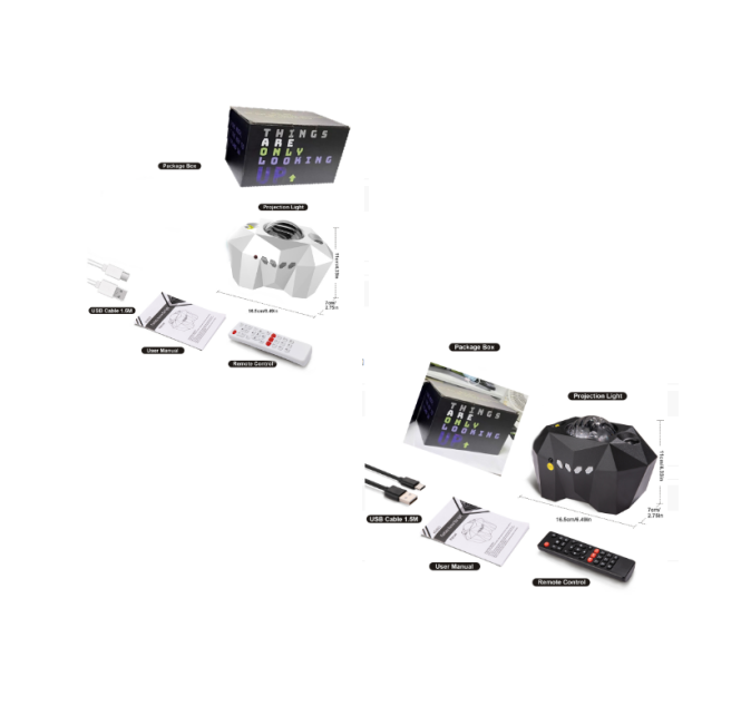 Ocean Star Projector Lamp with Bluetooth Music & Water Patterns — view 8