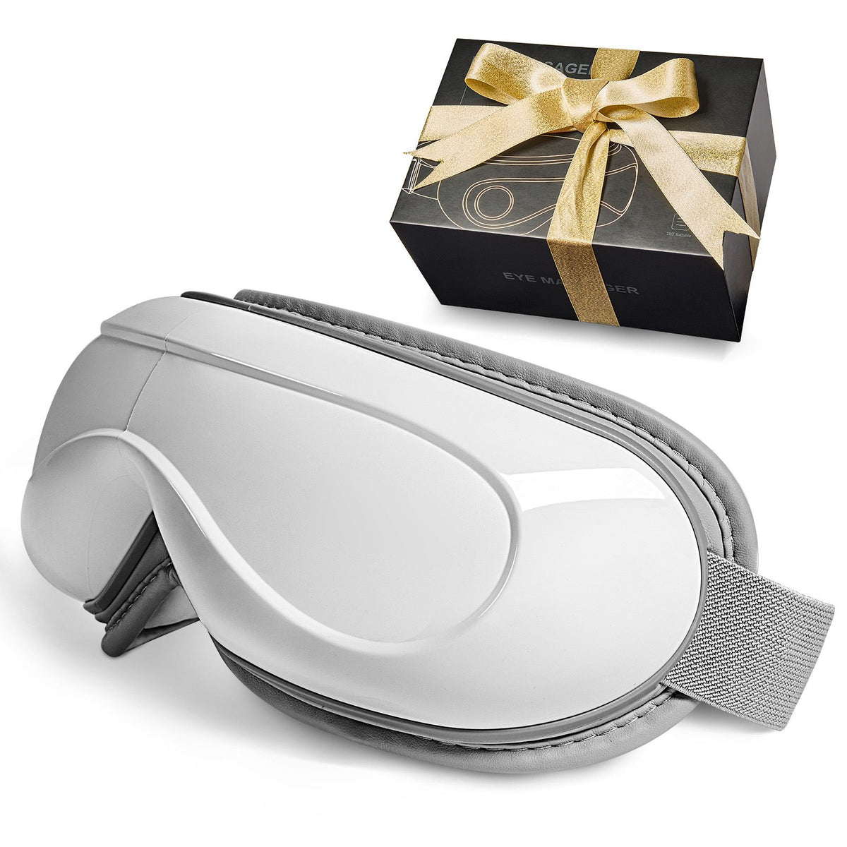 Wireless eye massager with heat — front view