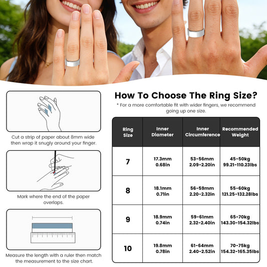 Titanium Smart Ring Health Tracker - Sleep, Fitness, HRV & Stress Monitoring — view 2